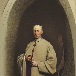 Portrait of a priest by John Blanche.