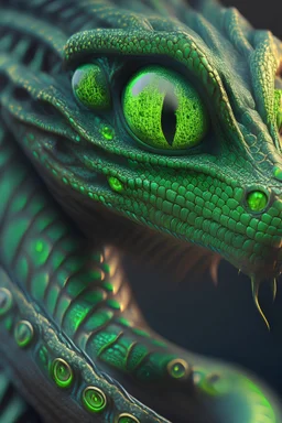 Snake green alien ,8k resolution, cinematic smooth, intricate details, vibrant colors, realistic details, masterpiece,