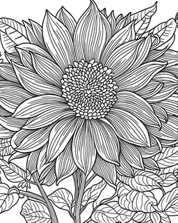 flower coloring page