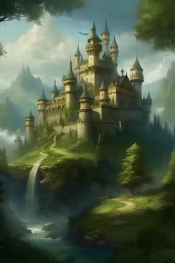 In an ancient kingdom, a magnificent castle stood atop lush mountains. Surrounding the castle were dense forests and swift rivers. Legend had it that this castle concealed a mysterious treasure, capable of granting boundless power and wisdom to its possessor.