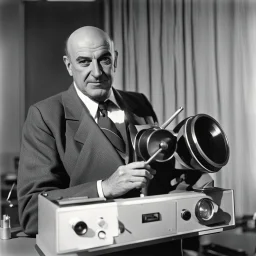 Telly Savalas with his Telly Scope