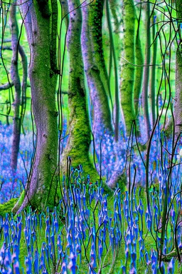 Twisted bluebells