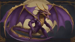 A purple Umbral Gold Dragon-Elf