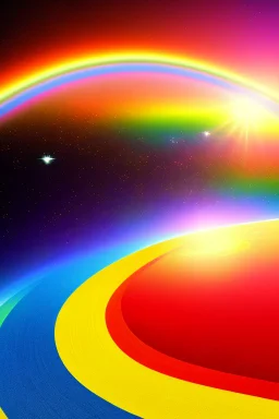 Beautiful ufo, galactic, rainbows, d, bright colours, blue, pink, gold, jewels, realistic, real photo, bright and sunny background, very detailed, high contrast,