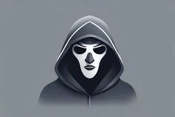 generate the app store logo of an app with an icon of a hooded-up person that covers the eyes