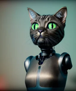 Half Robot cat