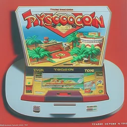 Videogame interface, 1990. Pokemon tycoon. Cd cover.