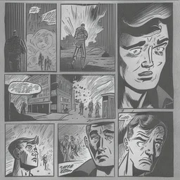 A handdrawn comic book page