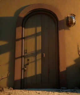 Door, smooth, god rays, unreal engine 5, ray tracing, RTX, lumen lighting, ultra detail, volumetric lighting