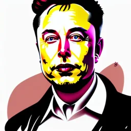 portrait of Elon musk