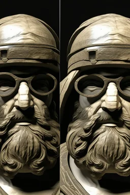 Stereoscope image of a dnd hero human face