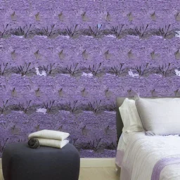 eucalyptus and lavender wallpaper by PIERRE JOSEPH REDOUTÉ