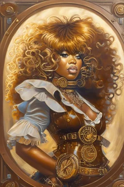 steampunk Tina Turner highly detailed digital painting elegant oil on canvas very attractive beautiful award winning fantastic view crisp quality very cute acrylic art Alphonse Mucha