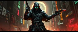 saviour thief leader, cyberpunk setting