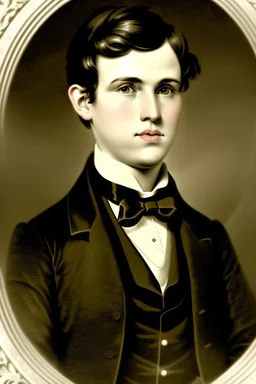 Extremely rich young liberal guy portrait 1800s