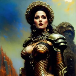 Drawing of beautiful face,'beautiful ,Busty Widowmaker',intense stare, ancient skintight armor, balanciaga fashion clothe painting by gaston bussiere, greg rutkowski, yoji shinkawa, yoshitaka amano, tsutomu nihei, donato giancola, tim hildebrandt, Oil on canvas, cinematic composition, extreme detail,fit full head inside picture,16k