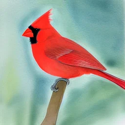 northern cardinal watercolor