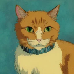 Portrait of a cat by Van Gogh