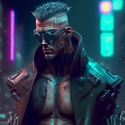 Cyberpunk man 3D and HD