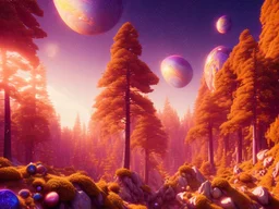 gold and red crystal cosmic and galactic ambiance hill sky rocks sunny trees , full of details, smooth, bright sunshine，soft light atmosphere, light effect，vaporwave colorful, concept art, smooth, extremely sharp detail, finely tuned detail, ultra high definition, 8 k, unreal engine 5, ultra sharp focus