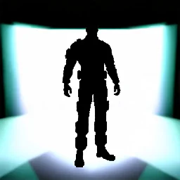 ps3 graphic, military, male, sci fi, game character, full body, t-pose, 3d render