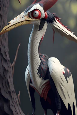 Ivory-billed woodpecker Jersey devil , candy,strong texture, extreme detail, octane render