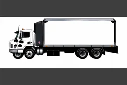 design proof for a white fuel truck with black cow spots