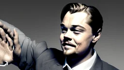 leonardo dicaprio with stumps as hands