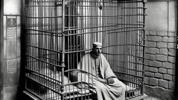 rich prisoner egyptian 1919 behined cage