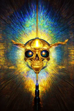 supernatural bullshit detector; Neo-surrealism; Optical Art; golden hour; iridescent; controversial; supremely detailed; stupendous