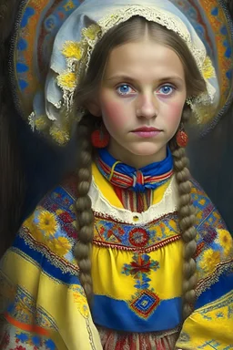 Girl in Ukrainian dressing