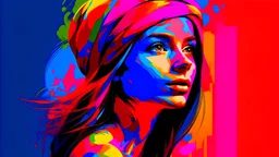 colorful woman