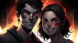 After a folded confrontation with evil entities, Jason and Sarah manage to achieve success in their fight against superpowers. Their heartbeat quickens after successfully subduing those terrifying entities and overcoming the dark forces that once dominated the "horror Street". Young faces appear smiling, full of pride and triumph. Joys and greetings are in harmony between the two, as light overtakes darkness and tranquility returns to the "street of horror". Their faces reflect comfort and tran