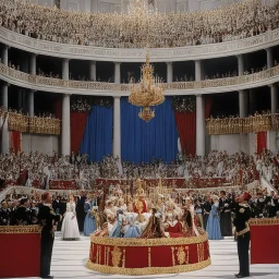 the iconic scene of coronation of Sissi - Die junge Kaiserin (1956)