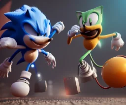 dr robotnik vs sonic electric fight