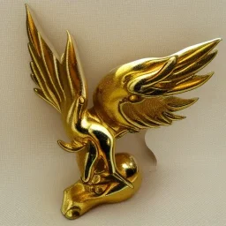 Gold Fox with five tails and wings