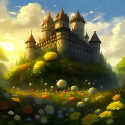 castillo flores y sol