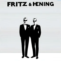 Coverfoto von Fritz Hilpert und Henning Schmit für das zukünftige Kraftwerk-Album mit dem Titel "Fritz & Henning"