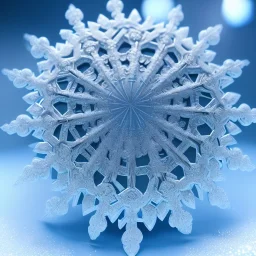  octane render, 8k high detail, snowflake, macro photography