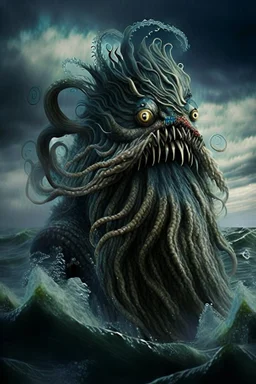 Bizarre sea monster