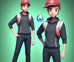 pokemon trainer, male protagonist, main player