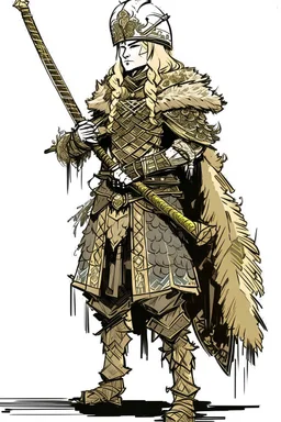 Girl Archer concept art, small head, full body, sketch, coll style
