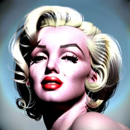 Realistic image portrait, Marylin Monroe, highly detailed, concept art, unreal engine 5, ray tracing, RTX, lumen lighting, ultra detail, volumetric lighting, 3d, finely drawn, high definition, high resolution.