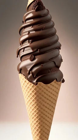 Chocolate Ice cream cone