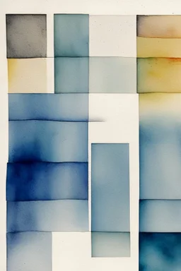 Abstract watercolour painting in the style of Agnes Martin