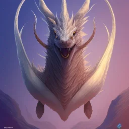 This wyrm has a 2-pointed spiked crest. Its neck is medium length; Its snout is vertically flat, very wide, very long, sharp tipped, and it has an overbite. Its teeth are bent outwards. It has rounded claws, a mane, and smooth scales. Its tail is short and very wide. Its breath weapon is ice.