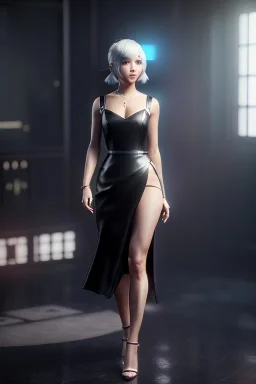 Type 2b, nier, black dress, portrait