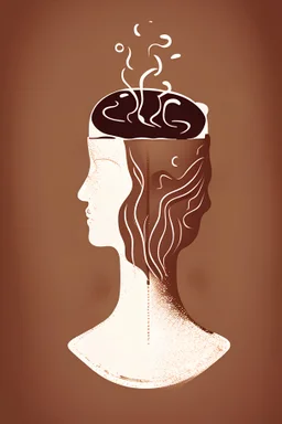 coffee head illustratorlines