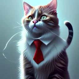 portrait of cat in a suit, fantasy, cinematic lighting, highly detailed, digital painting, artstation