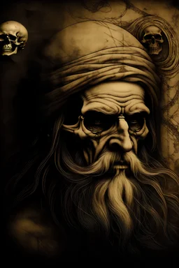 wallpaper da morte no estilo de Leonardo da Vinci